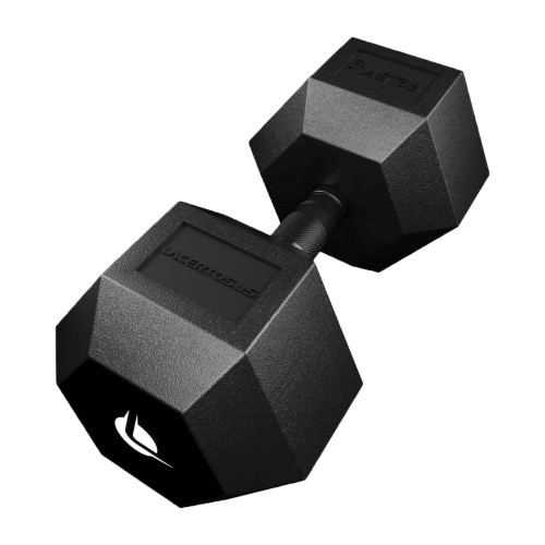 PRO HEX Rubber Dumbbell 42.5 Kg Hexagonal Dumbbells -