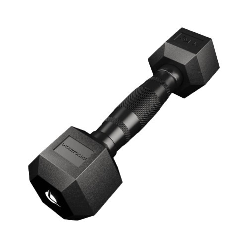 PRO HEX Rubber Dumbbell 1 Kg Hexagonal Dumbbells -