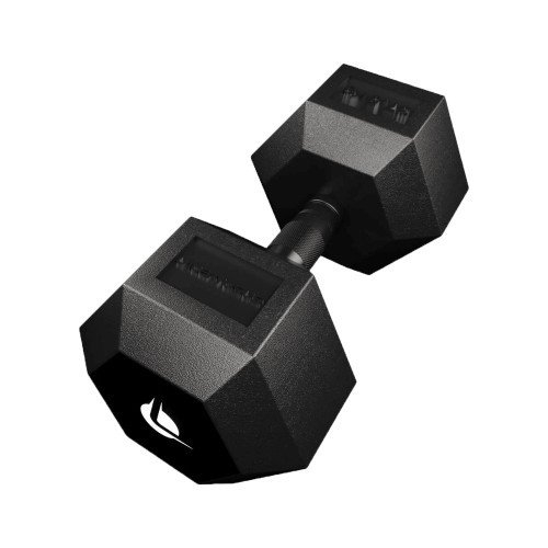 PRO HEX Rubber Dumbbell 37.5 Kg Hexagonal Dumbbells -