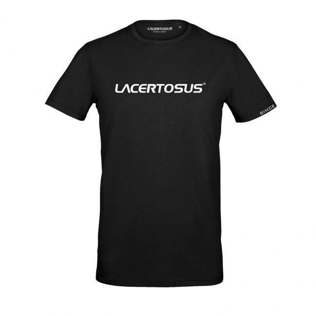 T-shirt Black L Abbigliamento Fitness Lacertosus