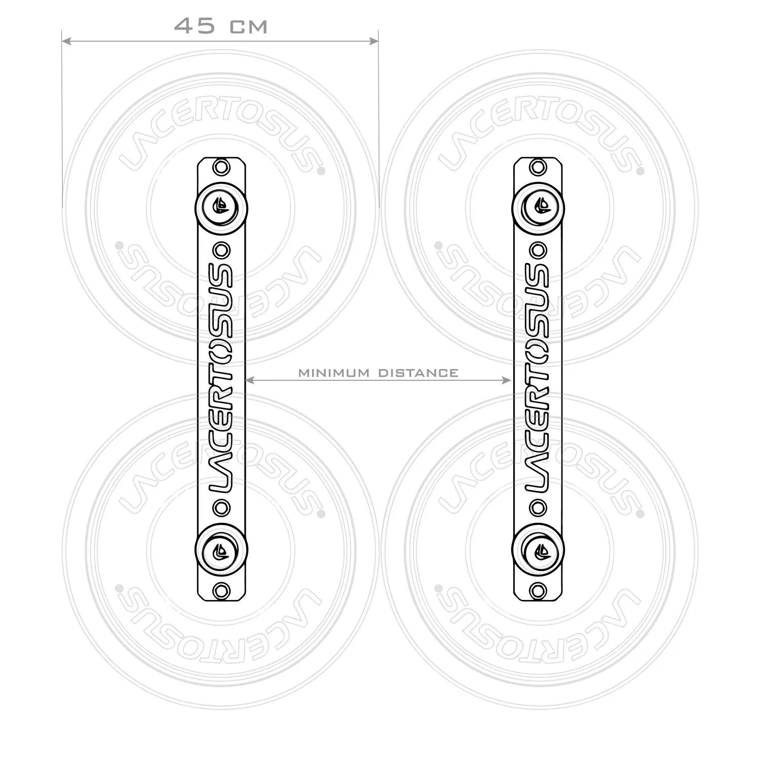 Vertical Bumper Rack SLIM Lacertosus