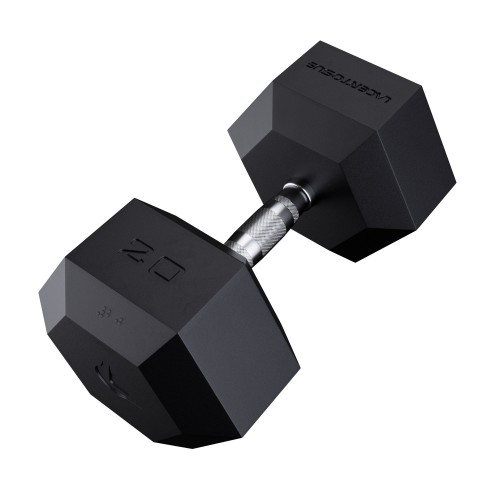 PRO HEX Rubber Dumbbell 1 Kg Hexagonal Dumbbells -